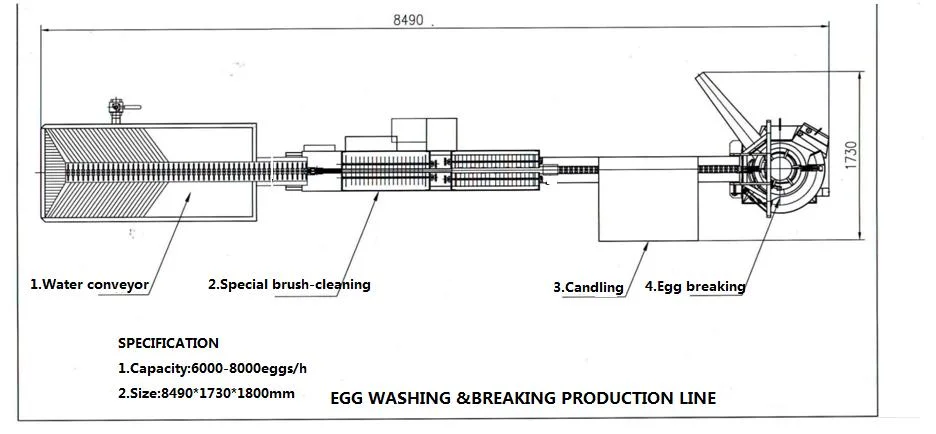 Automatic High Speed Egg Washing Cracking Breaker Machine