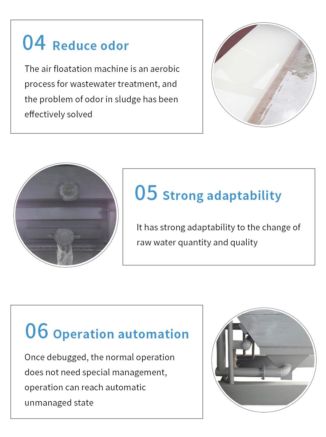 Duck Eggs, Fish, Vegetable Cleaning Wastewater Small Mobile Dissolved Air Flotation Machine